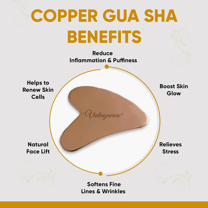 copper gua sha set