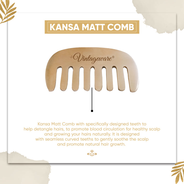 Kansa Matt Comb Massage Tool For Scraping - Vintageware