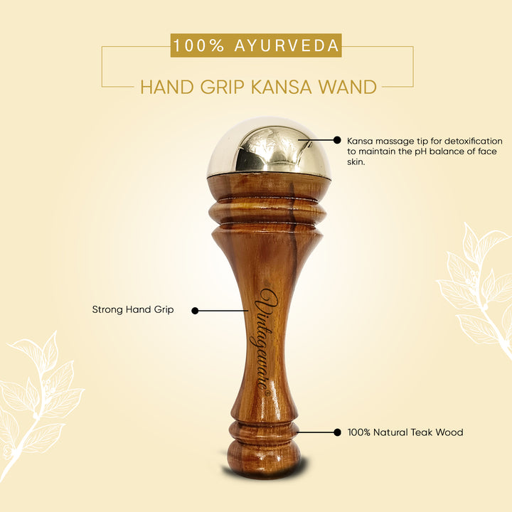 Kansa Wand Foot & Body Massager (Natural Brown) - Vintageware