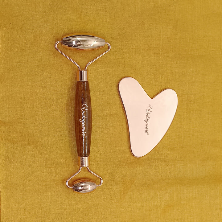 face roller & gua sha set