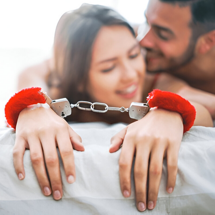 Handcuffs And Blindfold For Couples