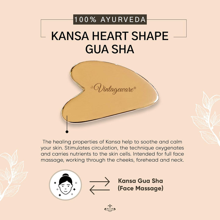 Kansa Gua Sha Face Massage Tool