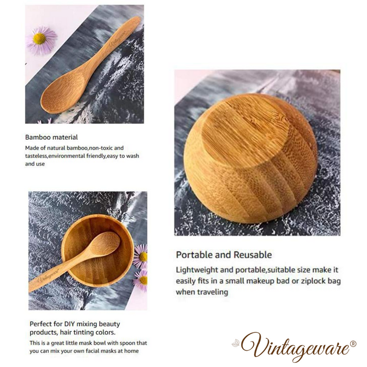 wooden bowl for face mask